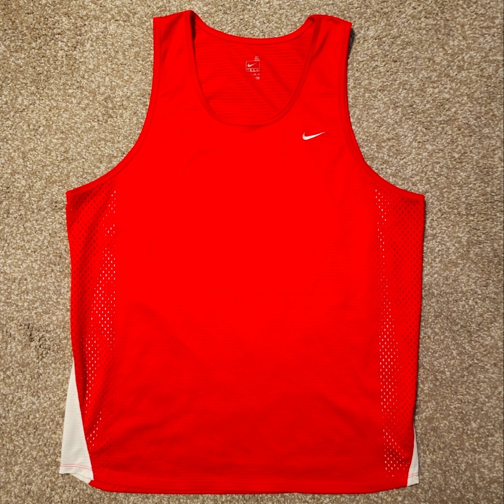 Nike running tank top red size XL